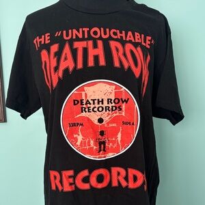 Death Row Records Black Short Sleeve Tee